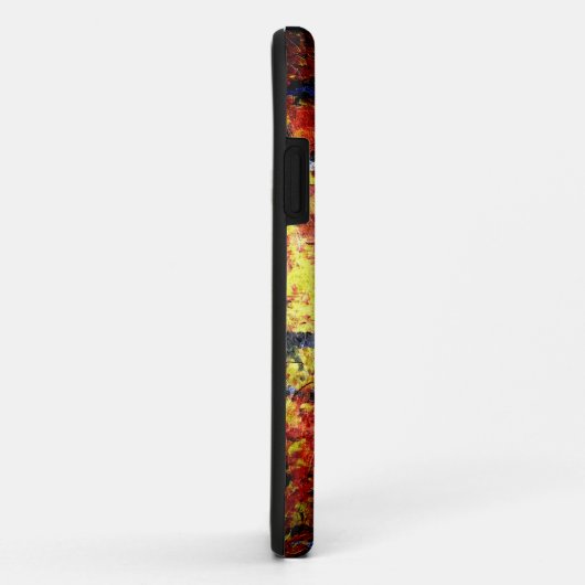 白樺の木ツリー絵画抽象芸術の秋 Case-Mate iPhoneケース (裏面/右)