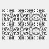 白樺の木樹皮パターン（の模様が）ある ラッピングペーパーシート (正面3)