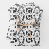 白樺の木樹皮パターン（の模様が）ある ラッピングペーパーシート (インサイチュ)