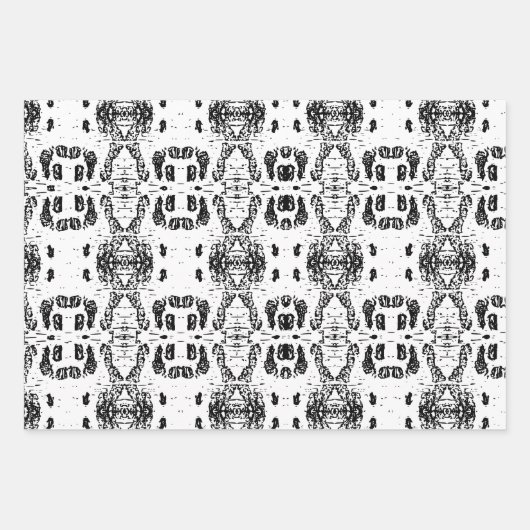 白樺の木樹皮パターン（の模様が）ある ラッピングペーパーシート (正面)