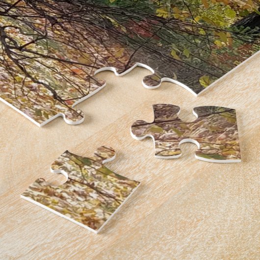 白樺の木秋 ジグソーパズル (側面)