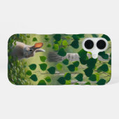 白樺の森のウサギ iPhone スリムケース 16ケース (裏面横)