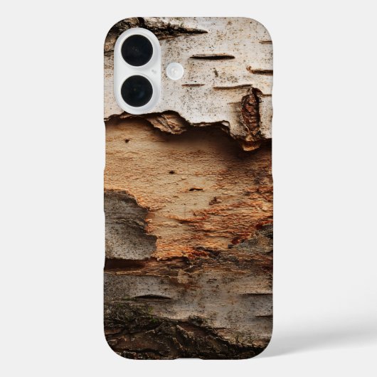 白樺の樹皮の剥がれたテクスチャー スマホケース Case-Mate iPhoneケース (裏面)