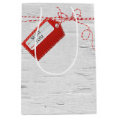 白樺 ミディアム ギフト バッグ 赤タグ ミディアムペーパーバッグ (正面)