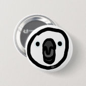 白樺「紅白」 缶バッジ (正面&裏面)