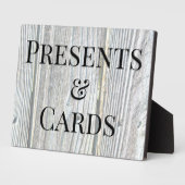 白檀の木目の樹皮は素朴動揺して フォトプラーク (側面)