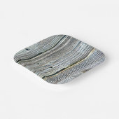 白檀の木目の樹皮は素朴動揺して ペーパープレート (傾斜あり)