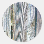 白檀の木目の樹皮は素朴動揺して ラウンドシール (正面)