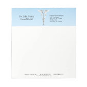 白歯科鏡カドゥセウス歯ブラシメディカル ノートパッド (正面)