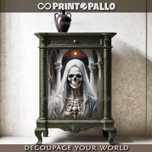 白死ゴティシヌン – スカルの女性 薄葉紙