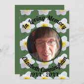 白水仙の愛のメモリーフォトメモリアル 招待状 (正面/裏面)