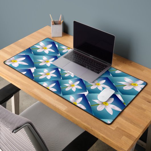 白水仙パターン デスクマット (オフィス2)
