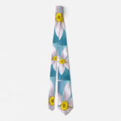 白水仙パターン ネクタイ (裏面)