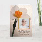 白水仙春葬儀折り プログラム (正面)