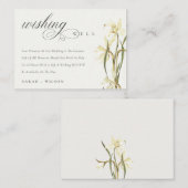 白水仙結婚水の色の願い エンクロージャーカード (正面/裏面)