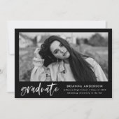 白水彩ブラシ台本卒業パーティー 招待状 (正面)