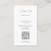 白水彩牡丹の花 名刺 (裏面)