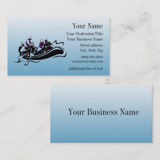 白水漂流デザイン名刺 名刺 (正面/裏面)