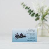 白水漂流デザイン名刺 名刺 (スタンド正面)