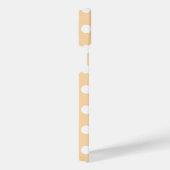 白水玉模様オンベージュ iPhoneケース (右側面)