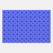 白水玉模様オン赤、青、緑 ラッピングペーパーシート (正面3)