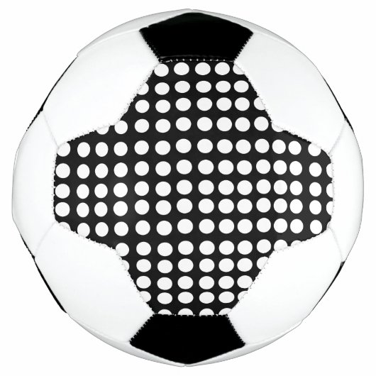 白水玉模様サッカーボール サッカーボール (正面)