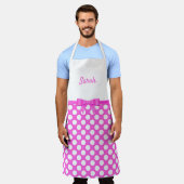 白水玉模様 エプロン (着用した状態)