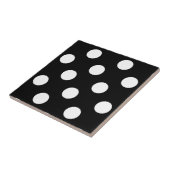 白水玉模様(黒) タイル (側面)