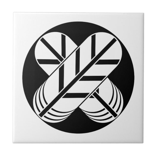 白河鷹の羽 タイル (正面)