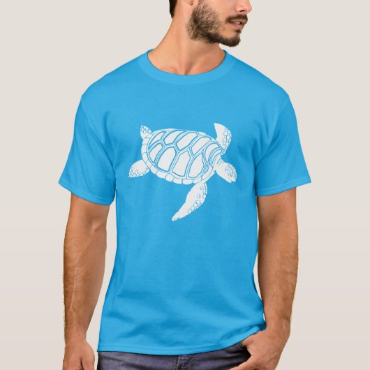 白海のカメ Tシャツ (正面)