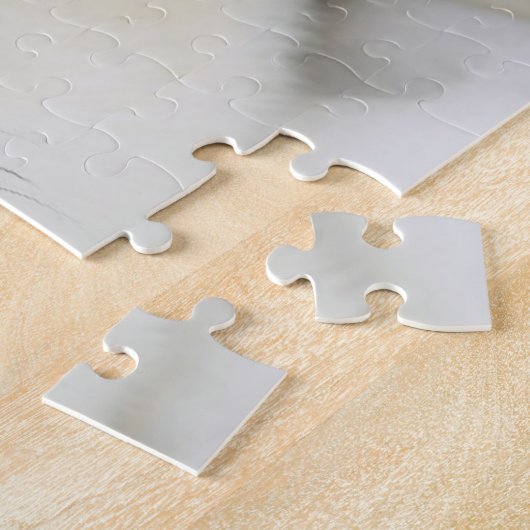 白海の氷のベビーのタテゴトアザラシ子犬 ジグソーパズル (側面)