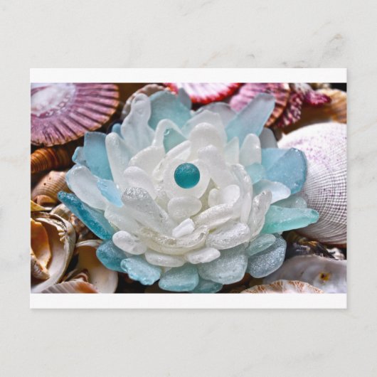 白海ガラス花 ポストカード (正面)