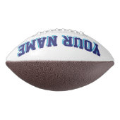 白海軍とブルーのカスタムサッカー アメリカンフットボール (回転90)