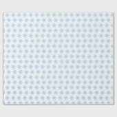 白淡い色のい背景の青い雪 ラッピングペーパー (フラット)