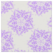 白淡い色のの紫曼荼羅 ファブリック (クローズアップ)