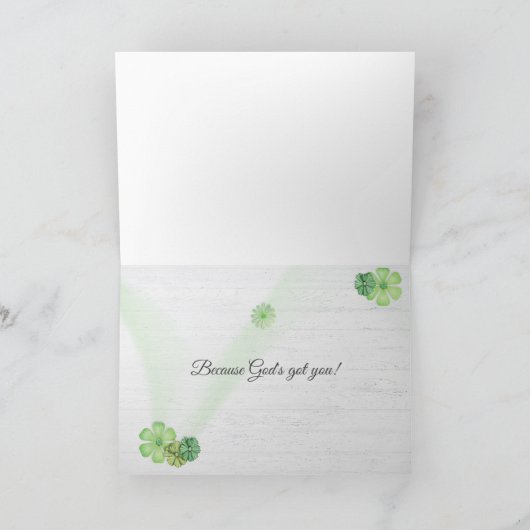 白漆喰の木にコスモスの花 カード (内部)