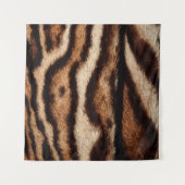 白濁したヒョウ毛皮 タペストリー (正面(横))