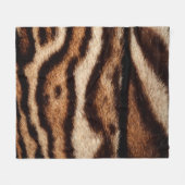 白濁したヒョウ毛皮 フリースブランケット (正面(横))