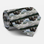 白濁水のいかだで運ぶこと ネクタイ (ロール)