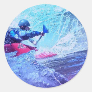 白濁水のKayaker ラウンドシール