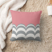 白灰白鱗片状カスタム枕 クッション (ブランケット)