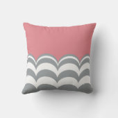 白灰白鱗片状カスタム枕 クッション (裏面)