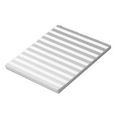 白灰色のキャンディストライプー ノートパッド (回転)