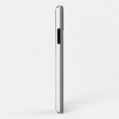 白灰色のキャンディストライプー Case-Mate iPhoneケース (裏面/右)