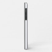 白灰色のキャンディストライプー Case-Mate iPhoneケース (裏面/左)