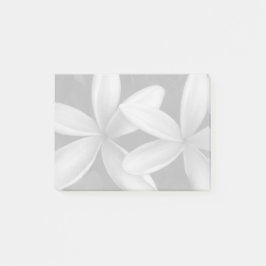 白灰色のハワイアン花 ポストイット