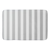 白灰色のバスマストライプのット バスマット (正面)