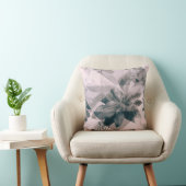 白灰色のフローラ絵を描壁及び扉 クッション (椅子)