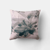 白灰色のフローラ絵を描壁及び扉 クッション (裏面)