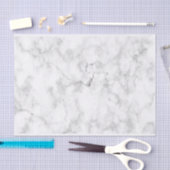 白灰色の大理石パターン 薄葉紙 (クラフト)